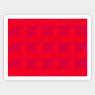 Interlocking Circles - Red Sticker